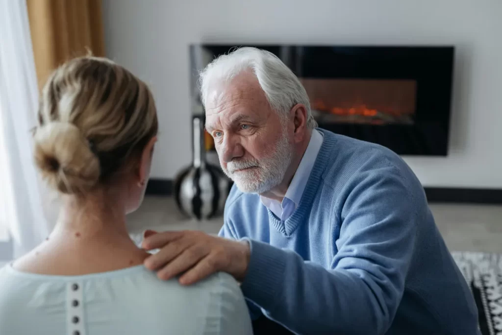 Couple in Emotionally Focused Therapy session for relationship counselling in Melbourne and online worldwide